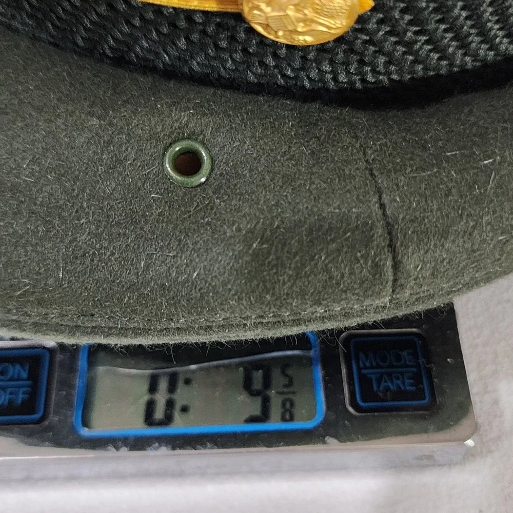 VTG Art Caps New York Military Service Cap Green Wool Gold Bullion Visor Vietnam